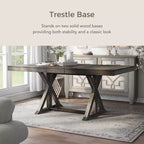 Tavolo da pranzo allungabile da 198 cm con base a trespolo