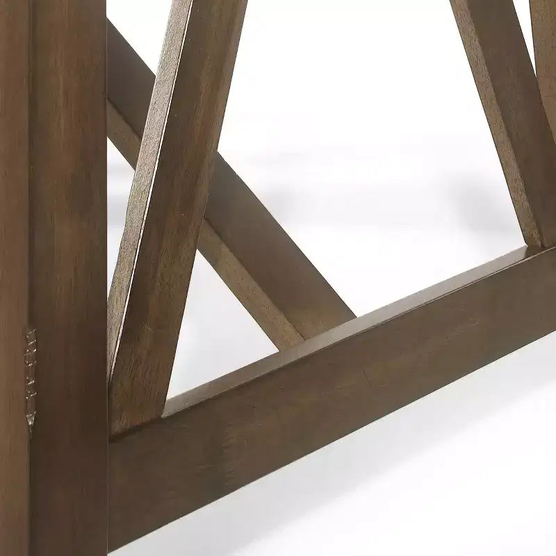 Tavolo da pranzo in legno stile rustico marrone antico