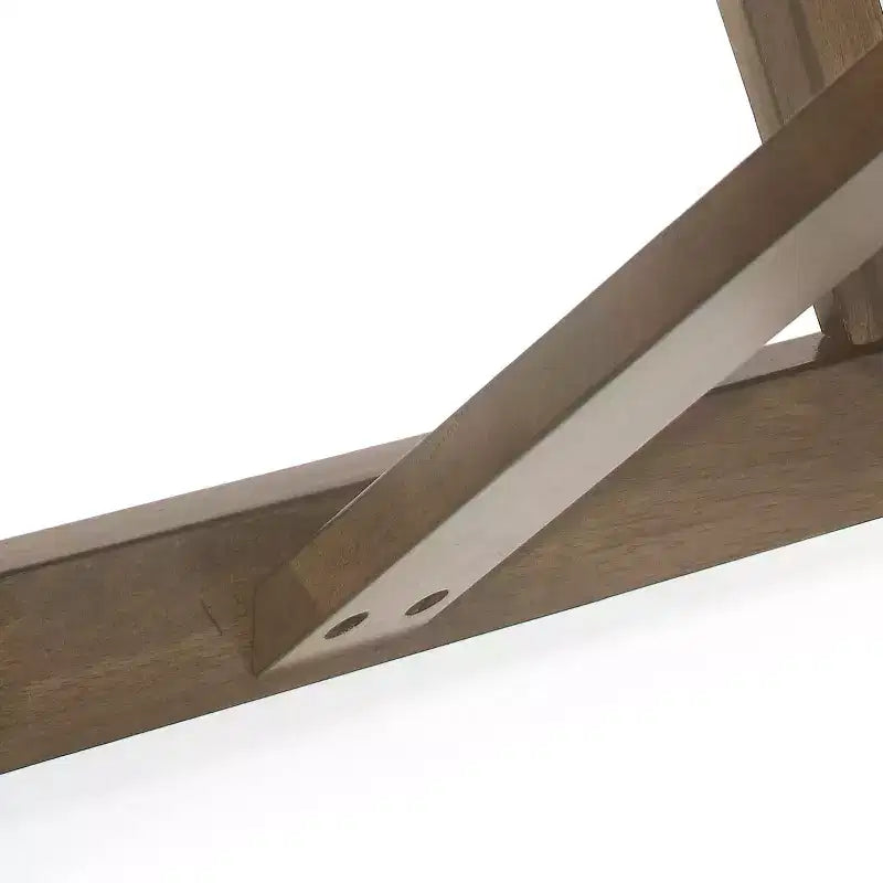 Tavolo da pranzo in legno stile rustico marrone antico