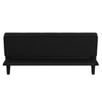 Divano letto futon convertibile a 3 posti nero
