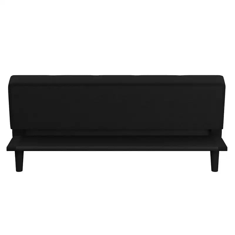 Divano letto futon convertibile a 3 posti nero