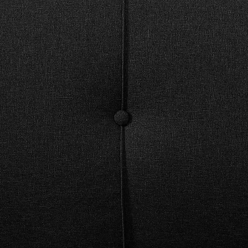 Divano letto futon convertibile a 3 posti nero