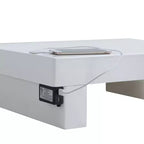 Comodino Bianco: Basso Profilo, Porta USB Integrata, Moderno