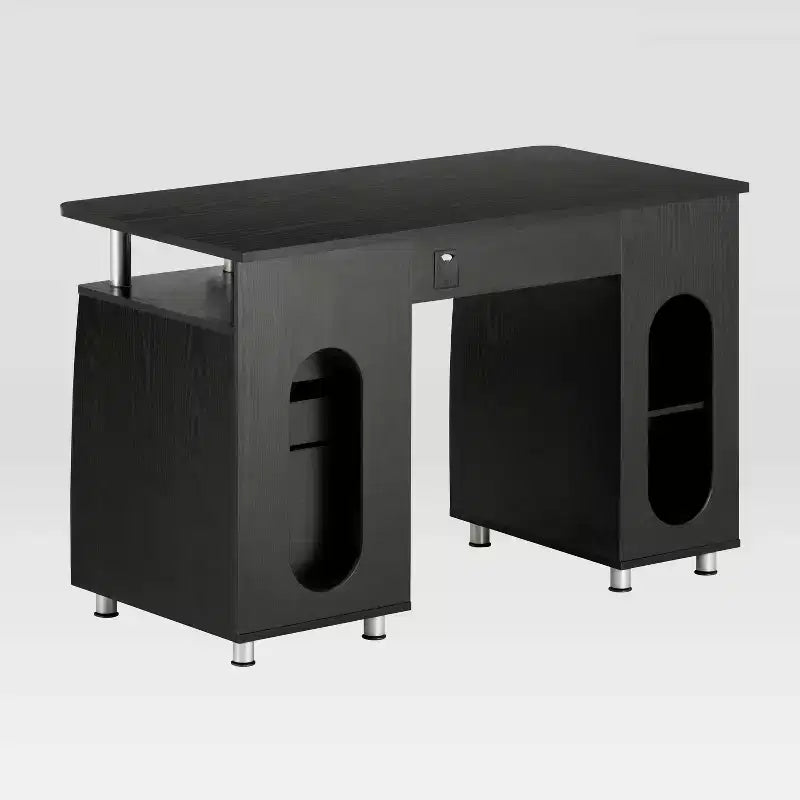 Scrivania Completa per Computer con Archiviazione Espresso: Mobili da Ufficio in MDF, Cassetto per Tastiera