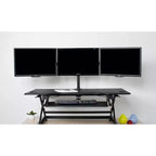 Supporto da Scrivania per 3 Monitor o TV fino a 27": Compatibile VESA, Girevole e Inclinabile