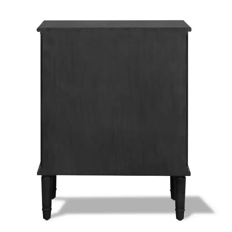 Cassettiera a 3 cassetti grigio scuro: Struttura in pino, Stile tradizionale, Senza ripiani