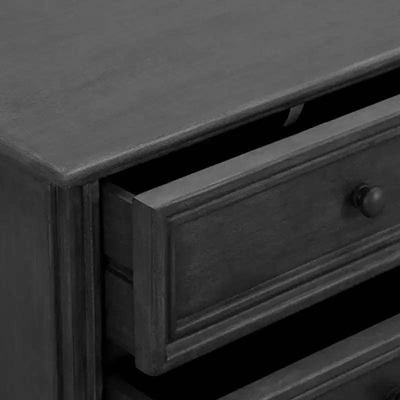 Cassettiera a 3 cassetti grigio scuro: Struttura in pino, Stile tradizionale, Senza ripiani