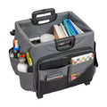 Carrello Utility Universale con Borsa Organizer in Tela, Contenitore Mobile, Nero/Grigio