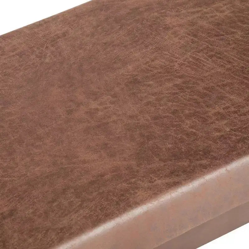 Panca Ottomana Mid Century in Ecopelle