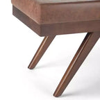 Panca Ottomana Mid Century in Ecopelle