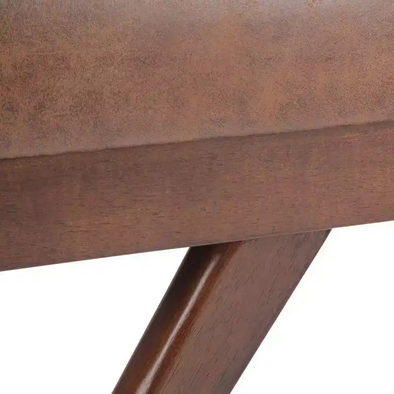 Panca Ottomana Mid Century in Ecopelle