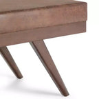 Panca Ottomana Mid Century in Ecopelle