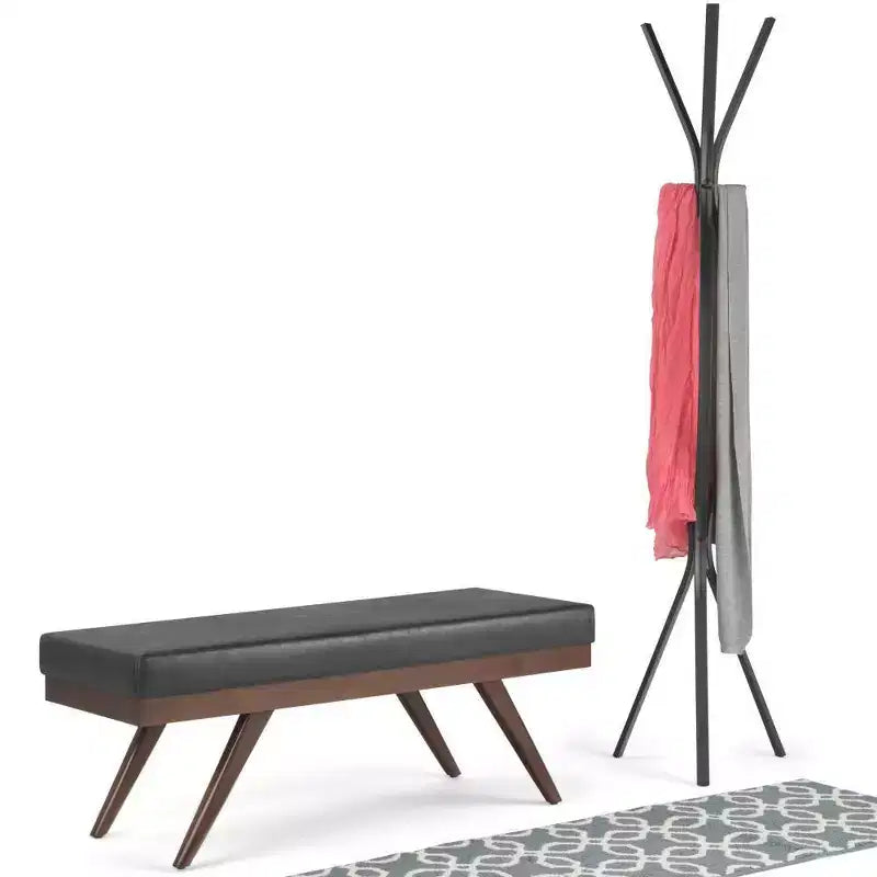 Panca Ottomana Mid Century in Ecopelle