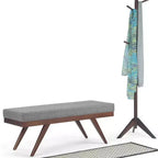 Panca Ottomana Mid Century in Ecopelle