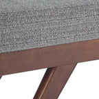 Panca Ottomana Mid Century in Ecopelle
