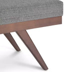 Panca Ottomana Mid Century in Ecopelle