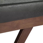 Panca Ottomana Mid Century in Ecopelle