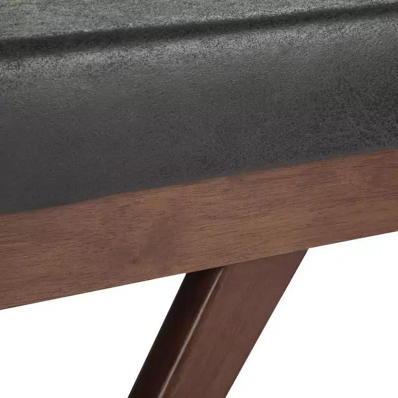 Panca Ottomana Mid Century in Ecopelle