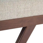 Panca Ottomana Mid Century in Ecopelle
