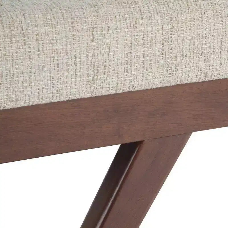 Panca Ottomana Mid Century in Ecopelle