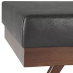 Panca Ottomana Mid Century in Ecopelle