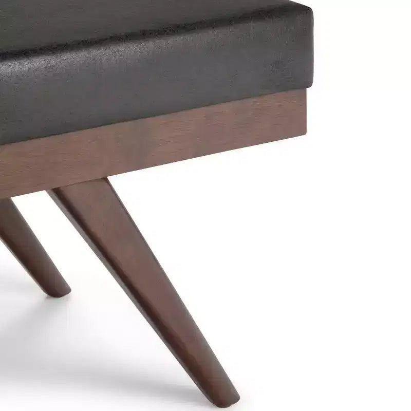 Panca Ottomana Mid Century in Ecopelle