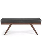 Panca Ottomana Mid Century in Ecopelle