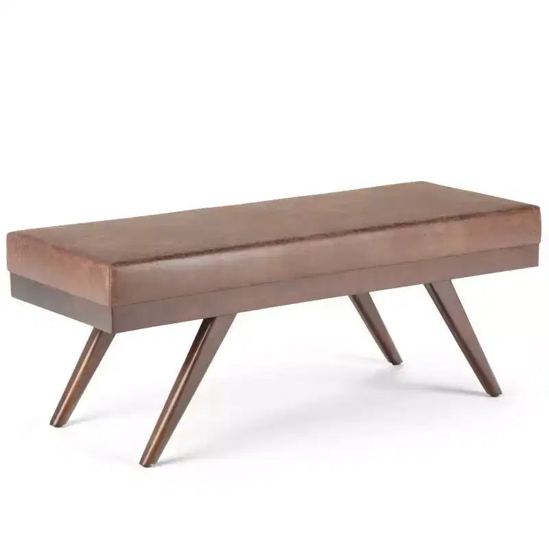Panca Ottomana Mid Century in Ecopelle