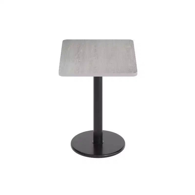 Piano del tavolo rettangolare in laminato da 24'' x 30'' con base da 18'' ad altezza tavolo rotonda
