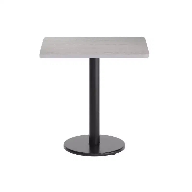 Piano del tavolo rettangolare in laminato da 24'' x 30'' con base da 18'' ad altezza tavolo rotonda
