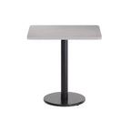 Piano del tavolo rettangolare in laminato da 24'' x 30'' con base da 18'' ad altezza tavolo rotonda