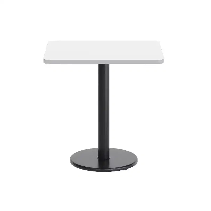 Piano del tavolo rettangolare in laminato da 24'' x 30'' con base da 18'' ad altezza tavolo rotonda