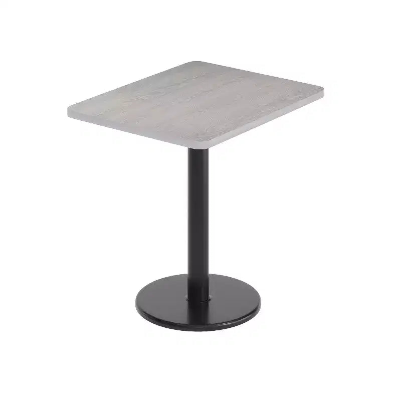 Piano del tavolo rettangolare in laminato da 24'' x 30'' con base da 18'' ad altezza tavolo rotonda