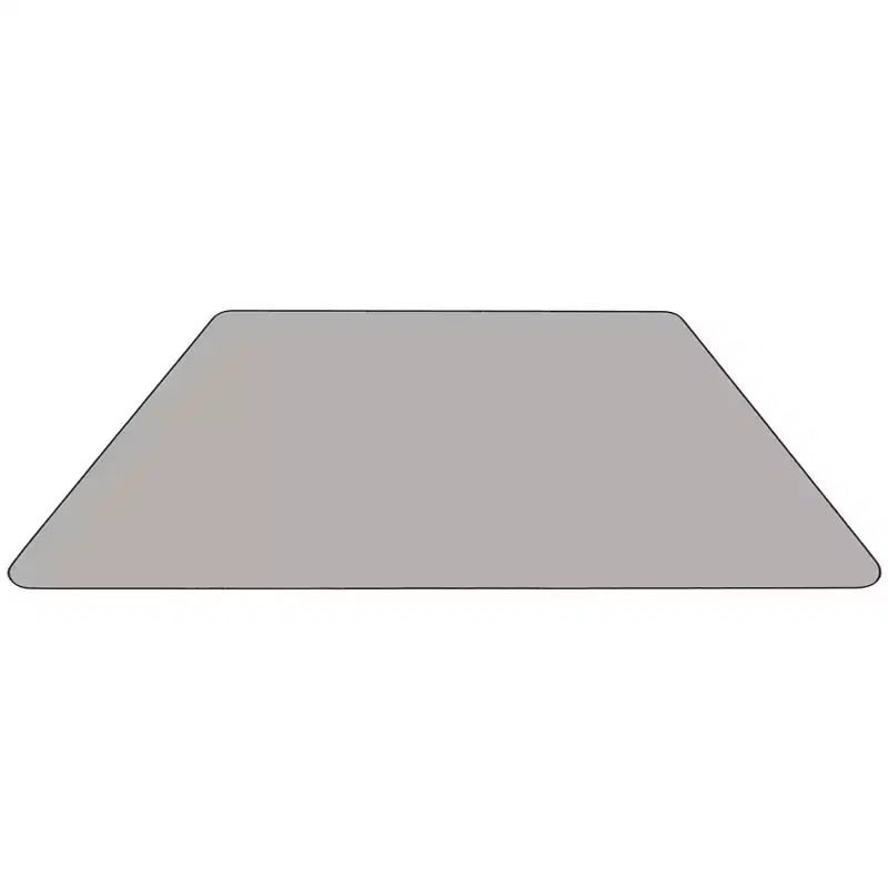 Tavolo per attività con piano trapezoidale in laminato HP, 22,5" L x 45" P - Gambe corte regolabili in altezza