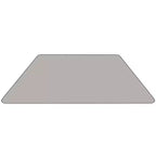 Tavolo per attività con piano trapezoidale in laminato HP, 22,5" L x 45" P - Gambe corte regolabili in altezza
