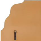 Specchio da Parete Decorativo Rettangolare per Vanity Moderno Smussato Ondulato Ad Arco in Cornice Dorata Anticata Lussuosa 26" di Larghezza per Bagno