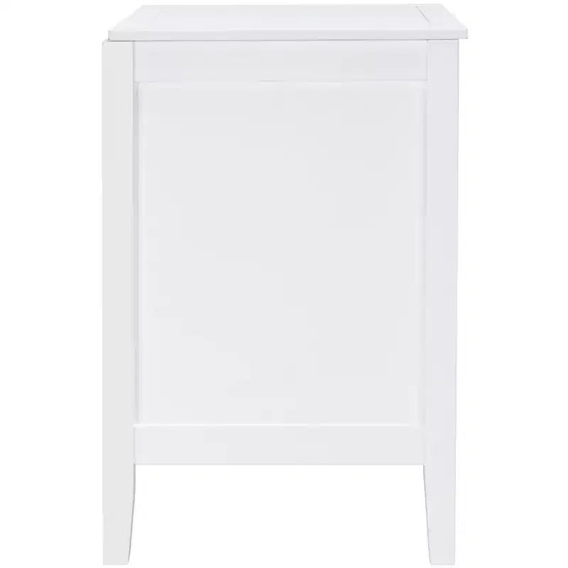Comodino con 2 cassetti Bianco