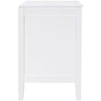 Comodino con 2 cassetti Bianco