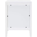 Comodino con 2 cassetti Bianco