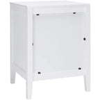 Comodino con 2 cassetti Bianco