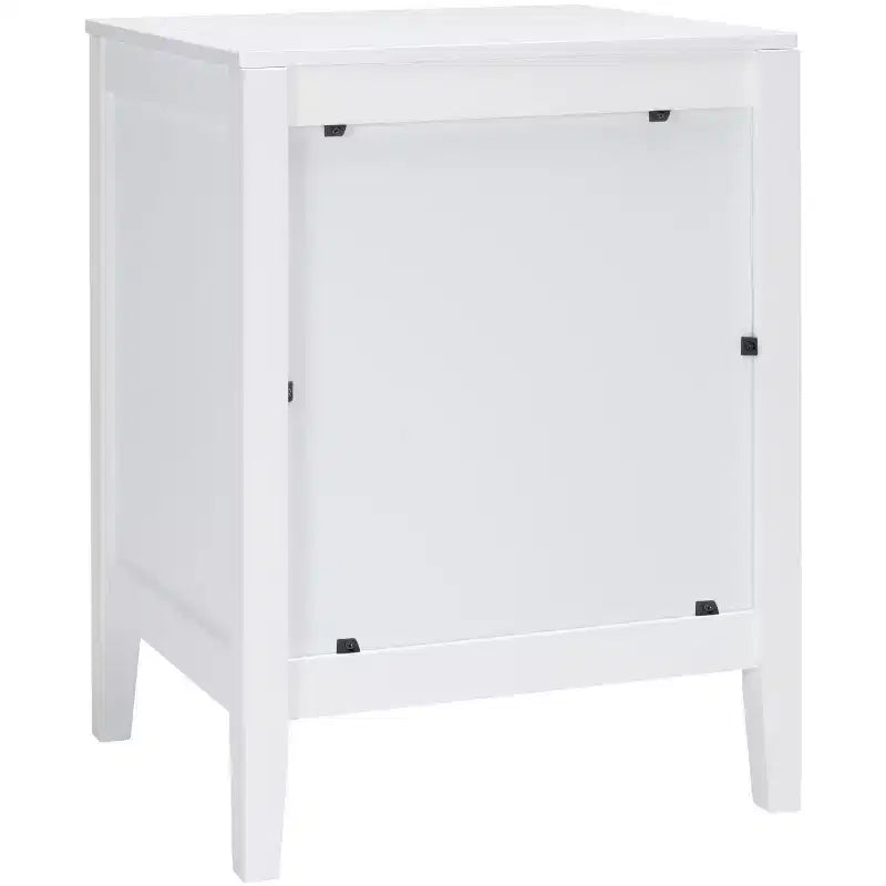 Comodino con 2 cassetti Bianco