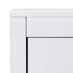 Comodino con 2 cassetti Bianco