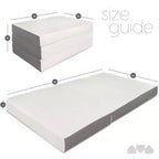 Materasso in Memory Foam Pieghevole a Tre Strati, 15 cm