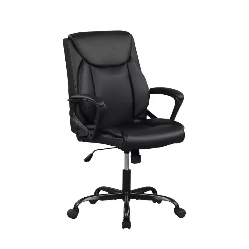 FDW Executive Office Chair with Premium PU Leather Upholstery Adjustable Height and Lumbar Support Swivel