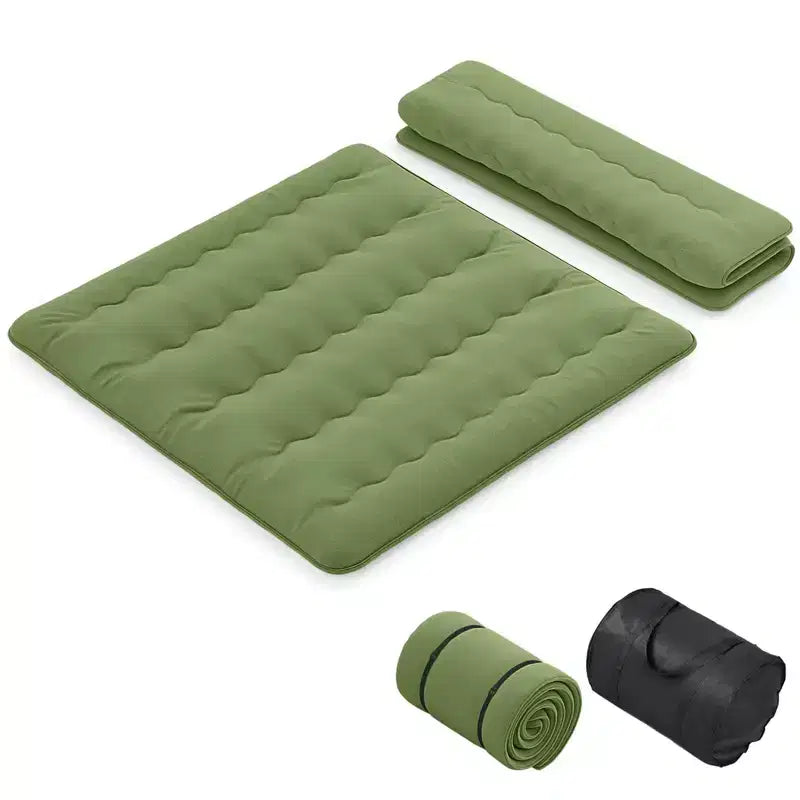 Costway Twin/Full/Queen/King Futon Mattress Japanese Floor Sleeping Pad Washable Cover Carry Bag Green
