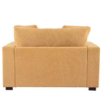 Chaise longue divano in tessuto oversize con cuscini