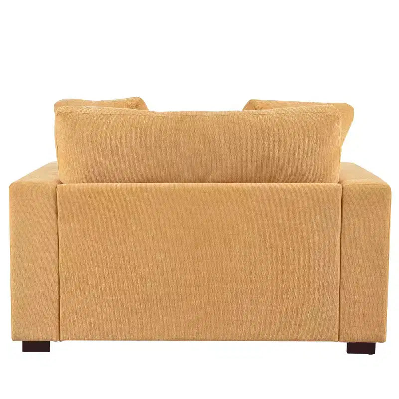Chaise longue divano in tessuto oversize con cuscini