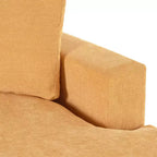 Chaise longue divano in tessuto oversize con cuscini