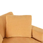 Chaise longue divano in tessuto oversize con cuscini