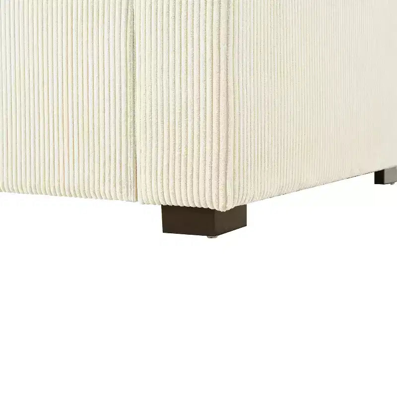 Chaise longue divano in tessuto oversize con cuscini